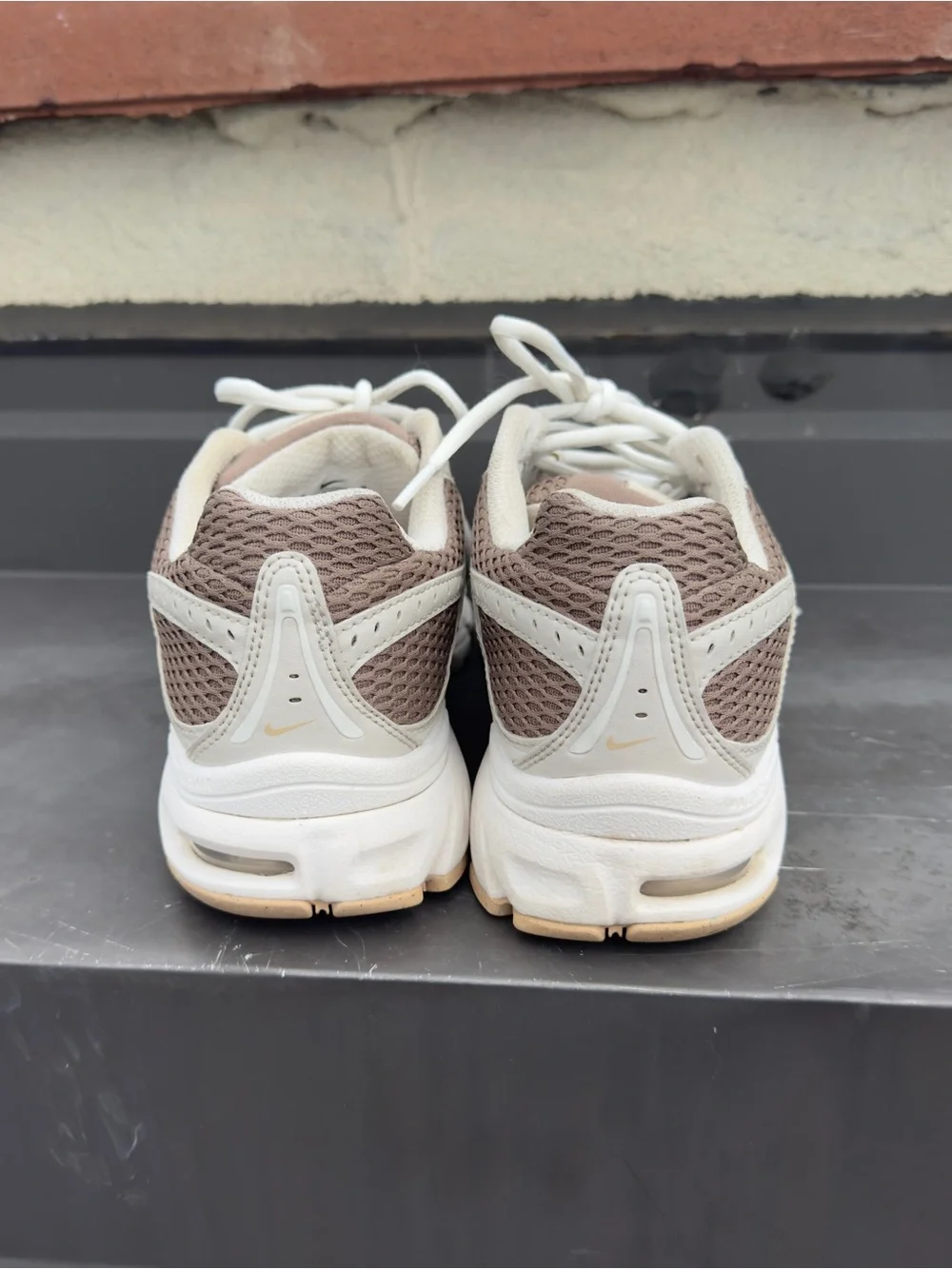 Nike Air Max Moto Women's Beige, Cream & Tan Mesh Running Sneakers